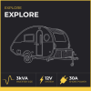 EXPLORE 12V 30A TOW BEHIND CAMPER WIRING KIT