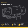 EXPLORE 12V 50A TOW BEHIND CAMPER WIRING KIT