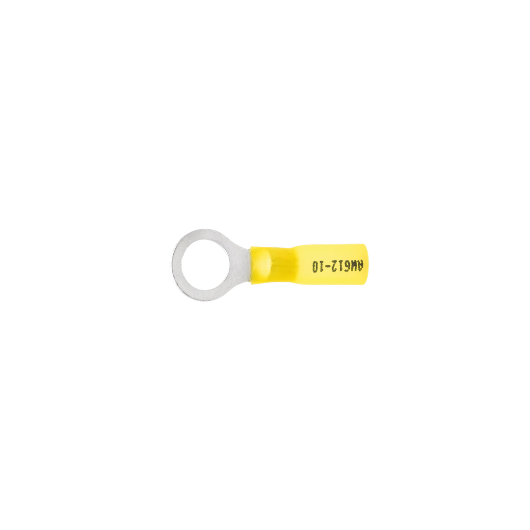 10 - 12 AWG x 38 Heat Shrink Ring Terminal