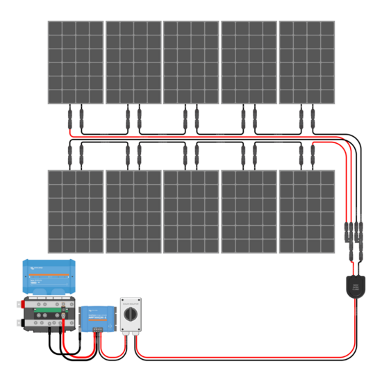 1000W Solar Charging Wiring Kit (10x 100W _ 24V Battery Bank)