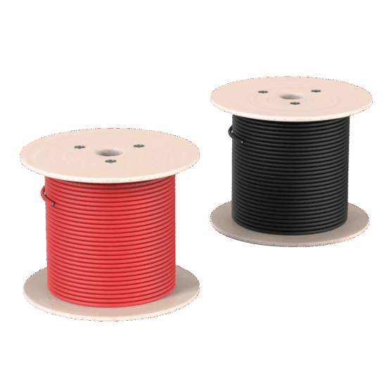 10AWG PV Red and Black Solar Panel Extension Wire - 500ft Spools UL Certified