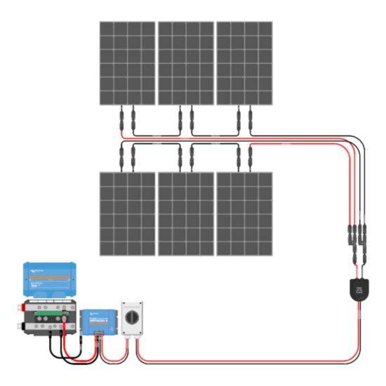 1200W Solar Charging Wiring Kit (6x 200W _ 24V Battery Bank)