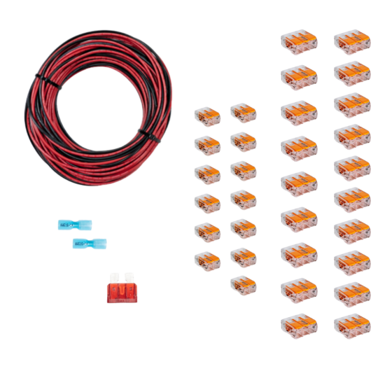 12V Puck Light Branch Circuit Wiring Kit