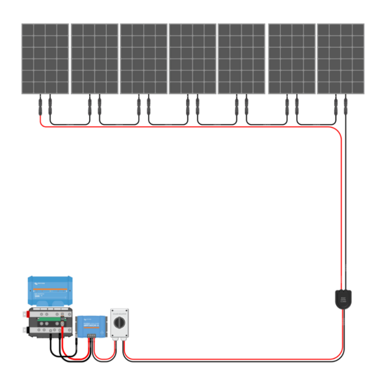 1400W Solar Charging Wiring Kit (7x 200W _ 12V Battery Bank)