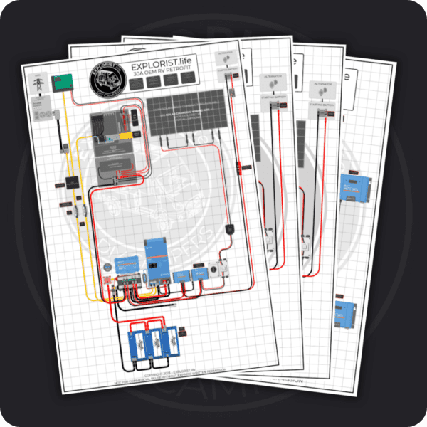 30A Tow Behind Camper Electrical System Wiring Kit 2k Inverter