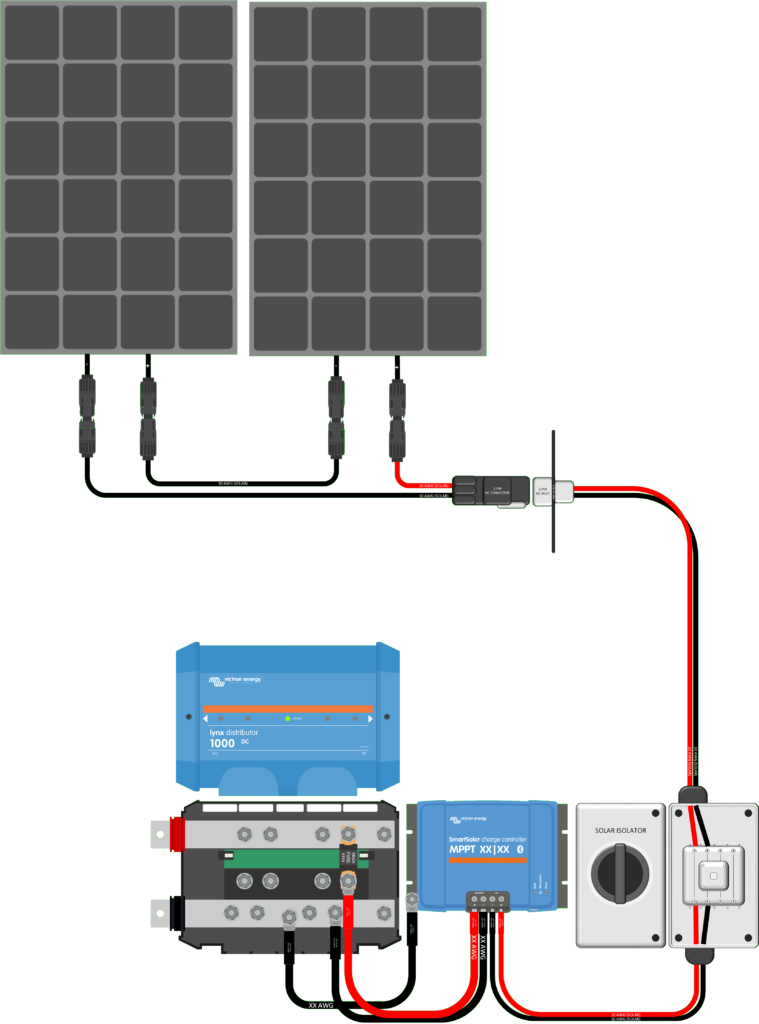 400W Ground Deploy Solar Wiring Diagram