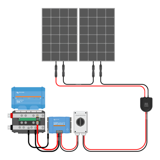 400W Solar Charging Wiring Kit (2x 200W _ 24V Battery Bank)