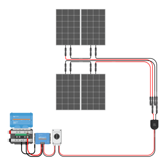 400W Solar Charging Wiring Kit (4x 100W _ 24V Battery Bank)