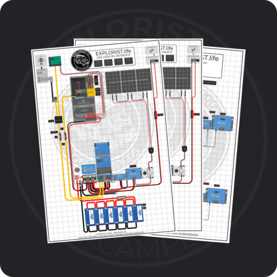50A Motorhome Electrical System Wiring Diagram - 3k Inverter