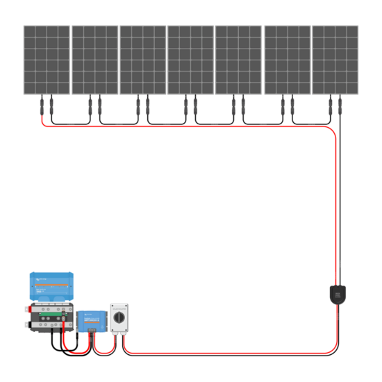 700W Solar Charging Wiring Kit (7x 100W _ 12V Battery Bank)