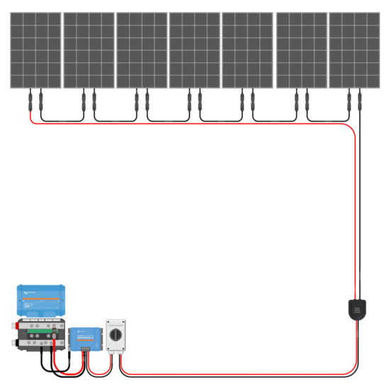 700W Solar Charging Wiring Kit (7x 100W _ 24V Battery Bank)