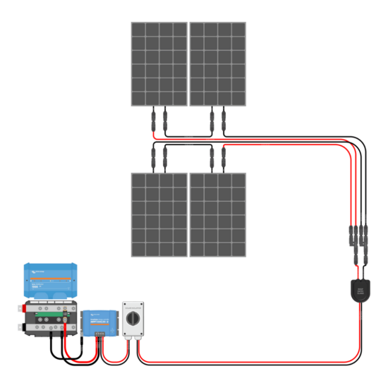 800W Solar Charging Wiring Kit (4x 200W _ 24V Battery Bank)