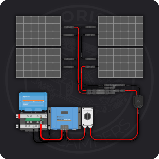Custom Solar Charging Wiring Kit