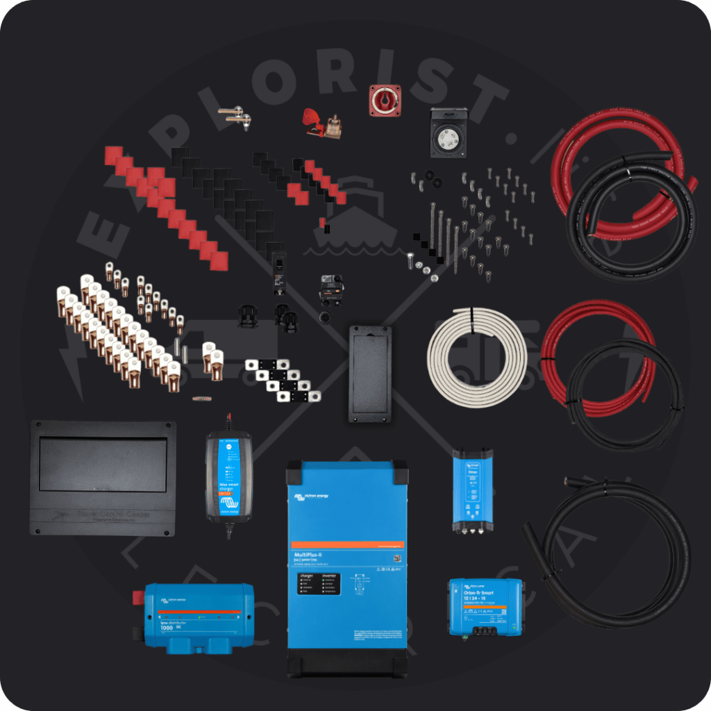 Camper Van Electrical System Wiring Kit - 3k 24V Inverter