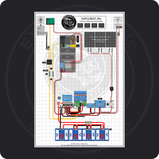 30A Motorhome Electrical System Wiring Diagram - 5k Inverter