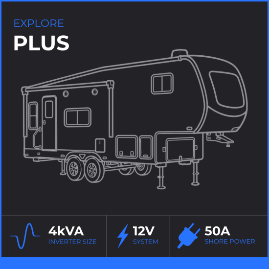 EXPLORE PLus 12V 50A TOW BEHIND CAMPER WIRING KIT