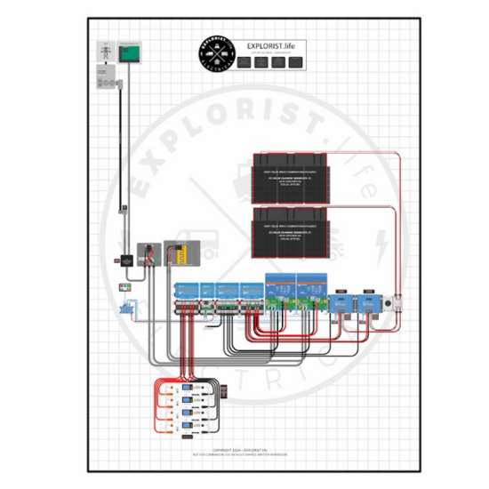 EXPLORE XX 10kVA OFF-GRID CABIN 48V WIRING DIAGRAM