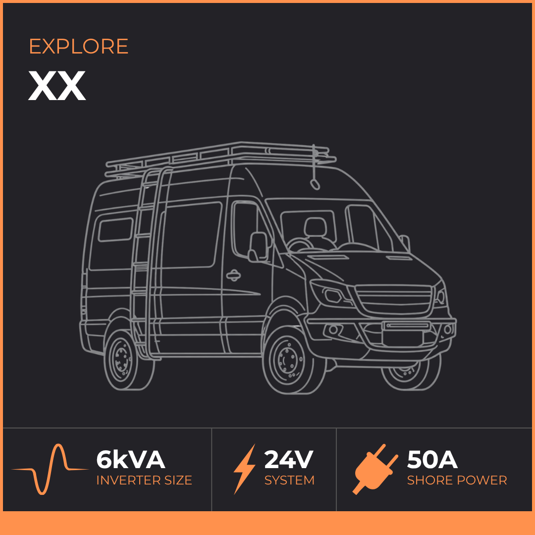 EXPLORE XX 6kVA 24V 50A VAN WIRING KIT