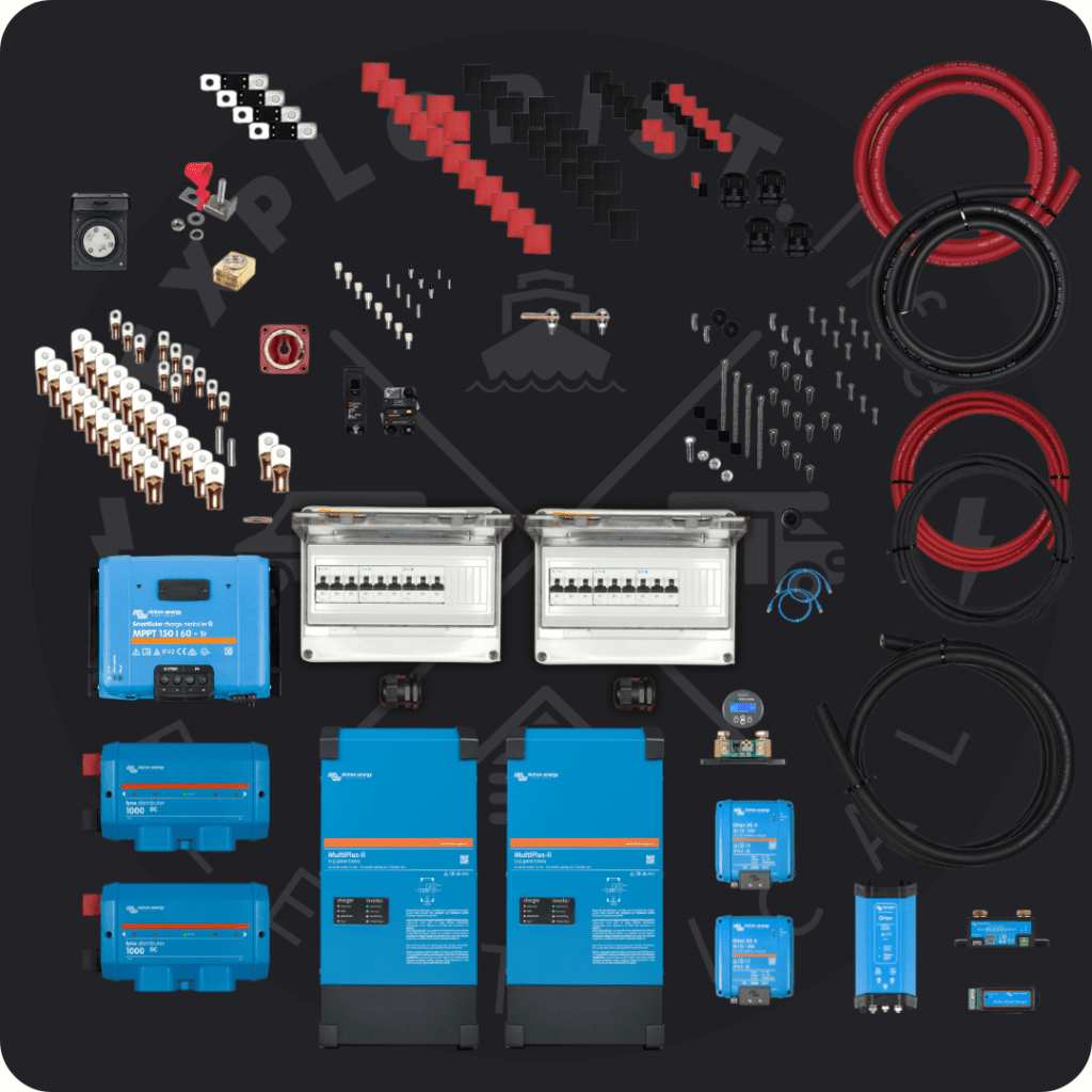 Skoolie Electrical System Wiring Kit - Dual 3k Inverters