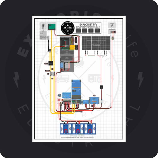 EXPLORIST-life - EXPLORE 50A MOTORHOME WIRING DIAGRAM - 24V 3K INVERTER CHARGER