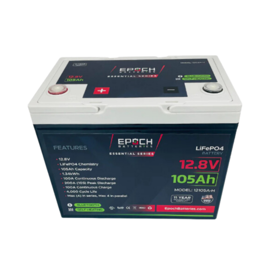 Epoch 12V 105Ah LiFePO4 Battery