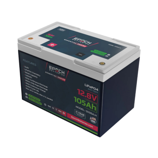 Epoch 12V 105Ah LiFePO4 Battery