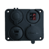 Powerwerx Four Hole Square Panel Mounting Plate