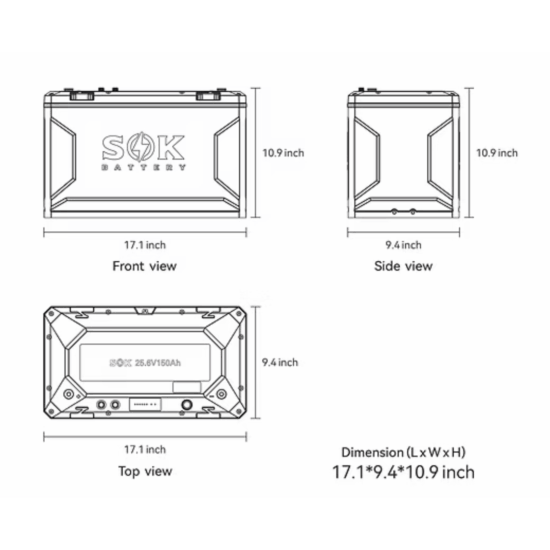 SOK 24V 150Ah Battery